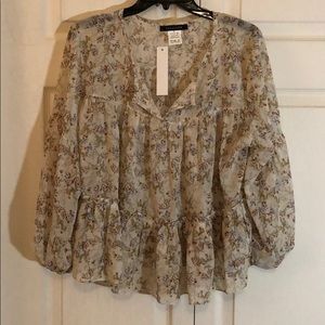 Brand New With Tags. Vici Floral Blouse